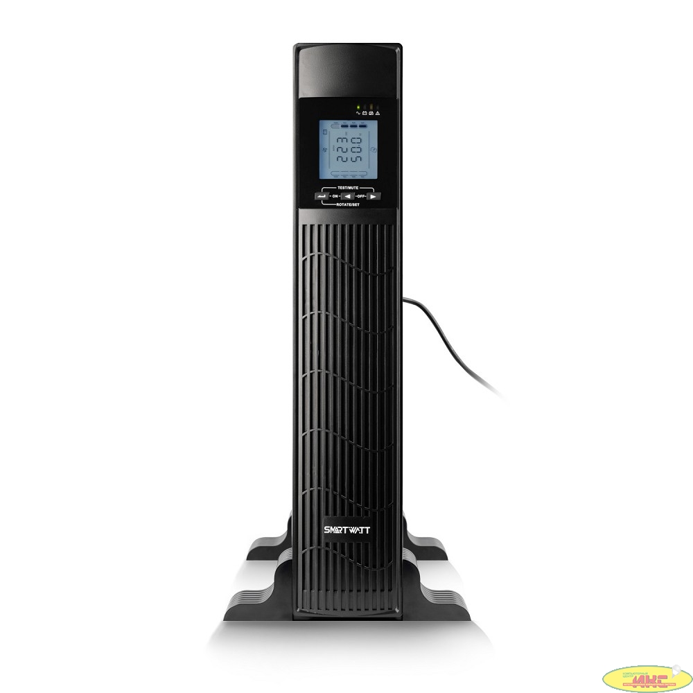 SMARTWATT UPS DATA 1kVA {линейно-интерактивный SIN, 1000/800 ВА/Вт, стоечный/напольный, LCD дисплей, IEC C13 - 3 шт., Shuko CEE7/4 - 1 шт}