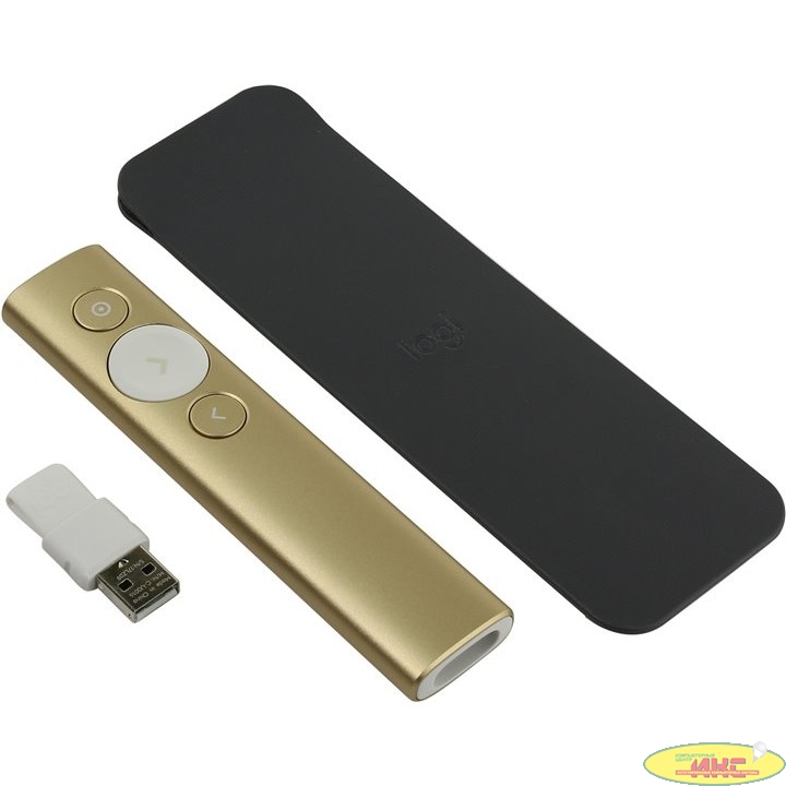 910-004862 Logitech Пульт Spotlight™ Presentation Remote - GOLD - 2.4GHZ/BT - EMEA