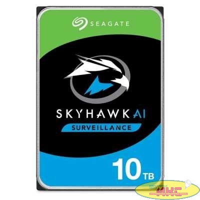 10TB Seagate SkyHawkAl (ST10000VE001) {SATA 6 Гбит/с, 7200 rpm, 256 mb buffer, для видеонаблюдения}