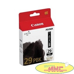Canon PGI-29PBK 4869B001 Картридж для Pixma Pro 1, Черный, 111 стр.