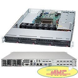 Supermicro Superserver SYS-5019S-WR, Single SKT, WIO, C236 chipset, 4 x DIMMs, 4 x 3.5" hot swap SATA3 bays, 2 x 1GbE, shared IPMI, 500W RPS