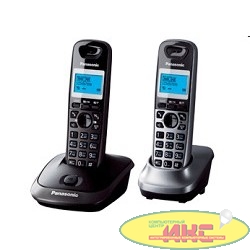 Panasonic KX-TG2512RU2 {Доп трубка в комплекте, АОН, Caller ID, спикерфон, полифония}