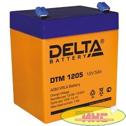 Delta DTM 1205  (5 А\ч, 12В) свинцово- кислотный аккумулятор  