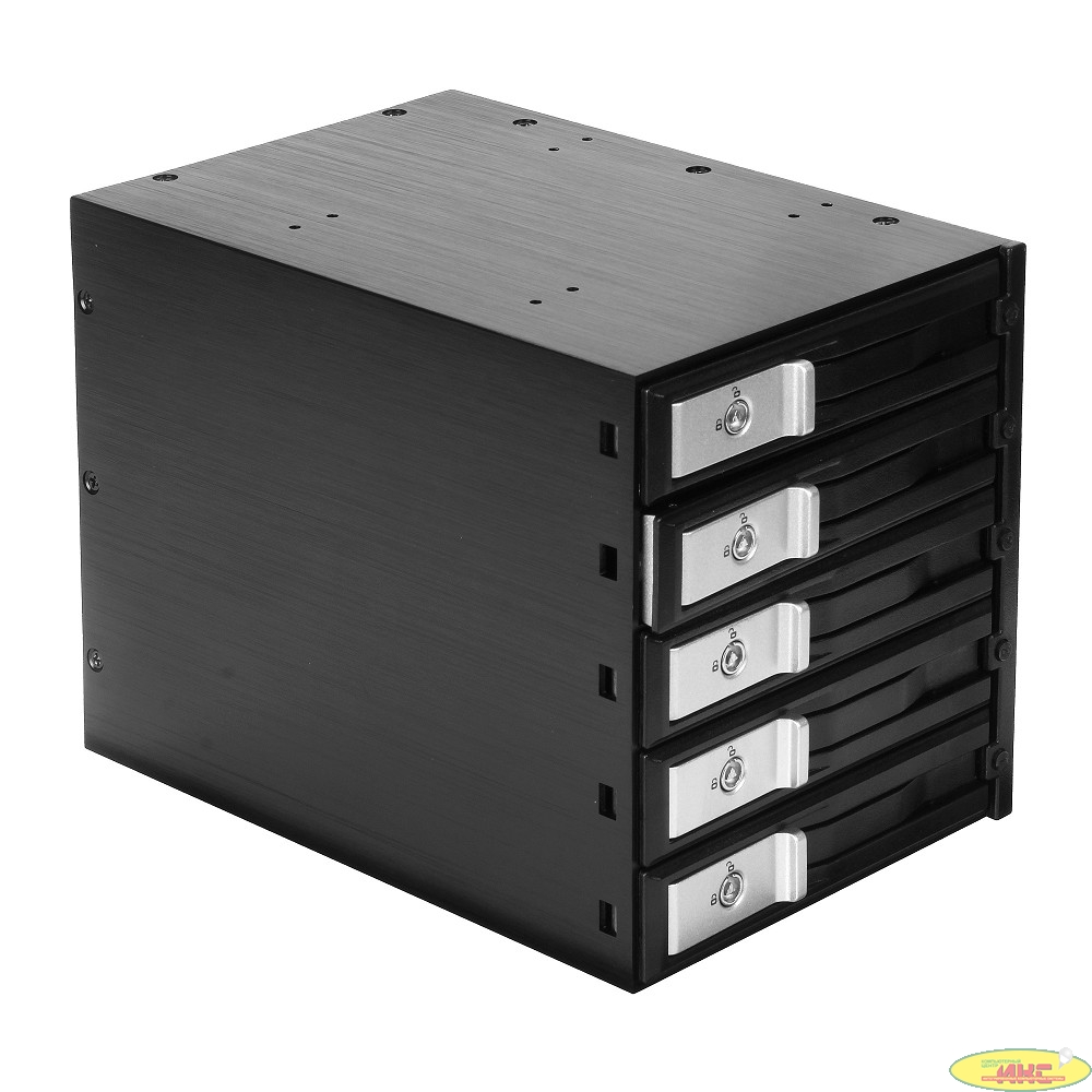 EXEGATE EX264646RUS Корзина для HDD Exegate HS535-01 (универсальная, на 5*3,5" SATA/SAS HDD, занимает 3*5,25" отсека)