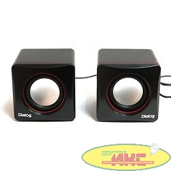 Dialog Colibri AC-04UP BLACK-RED {акустические  колонки 2.0, 6W RMS, питание от USB}