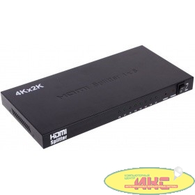 ORIENT HDMI 4K Splitter HSP0108H, 1->8, HDMI 1.4/3D, UHDTV 4K(3840x2160)/HDTV1080p/1080i/720p, HDCP1.2, внешний БП 5В/3A, метал.корпус (29987)