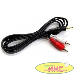 Exegate EX225927RUS Кабель аудио (3.5mm Jack M - 2xRCA M)  2м Exegate, позолоченные разъемы