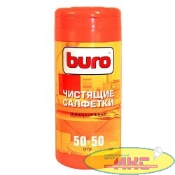 BURO BU-Tmix [817437] Чистящие салфетки 50шт влажных+ 50шт. сухих