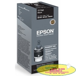 EPSON C13T77414A Контейнер с черными чернилами M100, M200, M105, черный, 140мл. (cons ink)