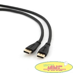 Кабель DisplayPort Gembird/Cablexpert , 1м, 20M/20M, черный, экран, пакет(CC-DP-1M)