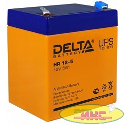 Delta HR 12-5 (5 А\ч, 12В) свинцово- кислотный аккумулятор  