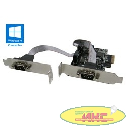 ORIENT XWT-PE2SLP OEM PCI-Ex1, 2xCOM9M, Low Profile