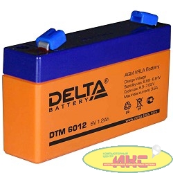 Delta DTM 6012 (1.2 А\ч, 6В) свинцово- кислотный аккумулятор  