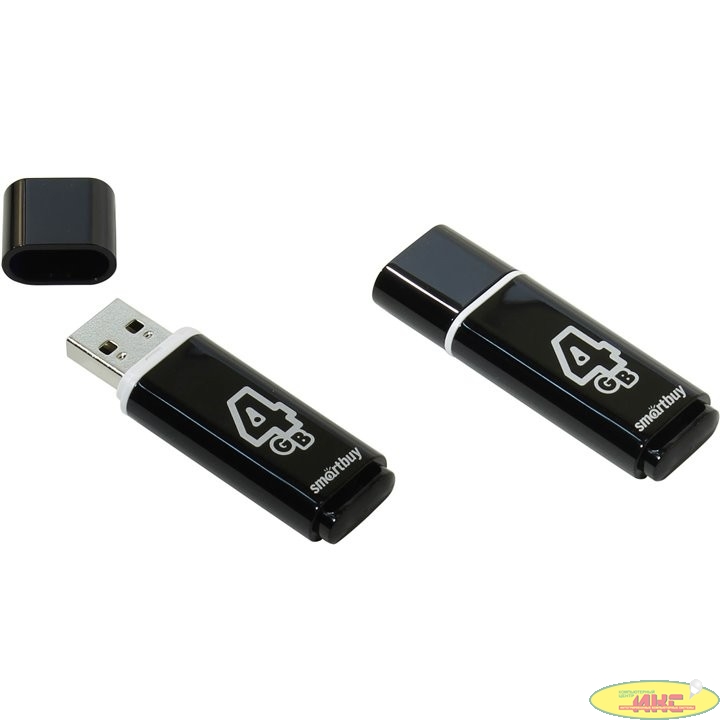 Smartbuy USB Drive 4Gb Glossy series Black SB4GBGS-K