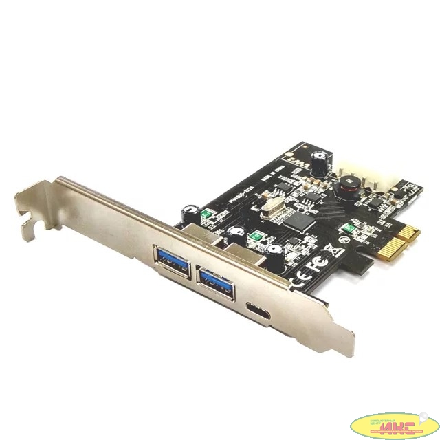 Controller ST-Lab, PCI-E x1, U-1340, 2 ext (USB3.1(A) + 1 ext (USB3.1(C) , +LP bracket)  Ret