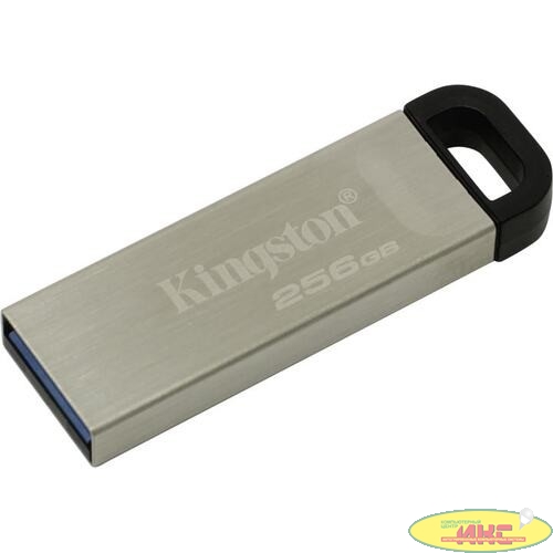 Флеш Диск Kingston 256Gb DataTraveler Kyson DTKN/256GB USB3.1 серебристый/черный