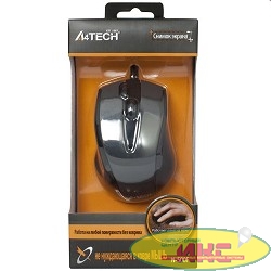 A4Tech N-500F V-TRACK (серый глянец/черный) USB, 3+1 кл.-кн.,провод.мышь [641866]
