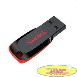 SanDisk USB Drive 16Gb Cruzer Blade SDCZ50-016G-B35 {USB2.0, Black-Red} 