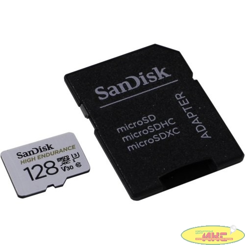 Флеш-накопитель Sandisk Карта памяти 128GB SanDisk® High Endurance microSDHC Card with Adapter - for Dashcams & home monitoring