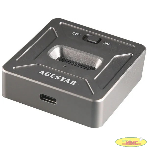 AgeStar 31CBNV1C USB 3.1 SSD M.2 NVME, алюминий, серый, (GRAY)