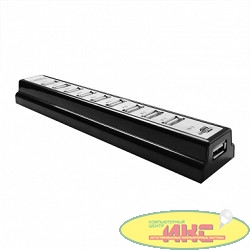 CBR CH-310, USB-концентратор  активный, 10 портов, USB 2.0/220В black
