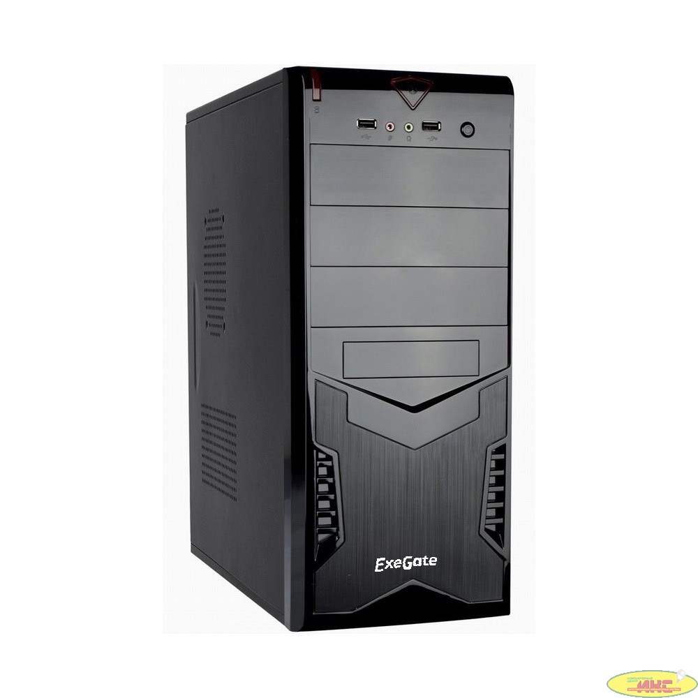 Exegate EX261451RUS Корпус Miditower CP-601 Black, ATX, <CP500W, 80mm>, 2*USB, Audio