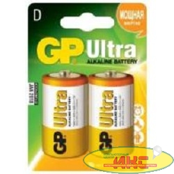 GP Ultra Alkaline (GP 13AU-CR2 )13AU LR20,  2 шт D (2 шт. в уп-ке)