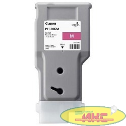 Canon PFI-206M  5305B001 Картридж для iPF6400/6450, Пурпурный, 300ml