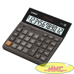 Калькулятор настольный Casio DH-12-BK-S-EH [12, Базовый, пластик, Черный]