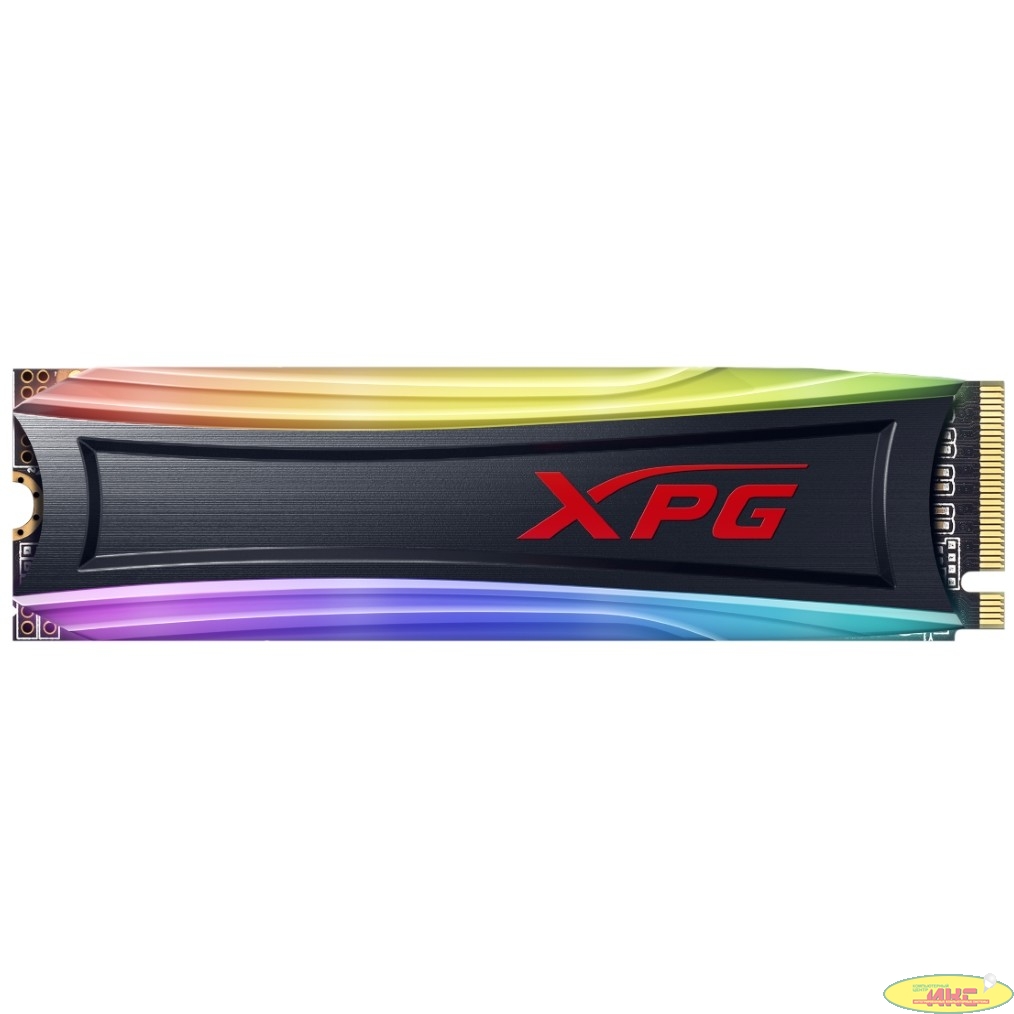 M.2 2280 4TB ADATA XPG SPECTRIX S40G RGB Client SSD [AS40G-4TT-C] PCIe Gen3x4 with NVMe, 3500/1900, IOPS 290/240K, MTBF 2M, 3D TLC, 2560TBW, 0.35DWPD, Customizable RGB lighting, Heatsink, RTL (776019)