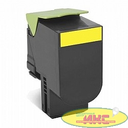 Lexmark 80C8HY0 Тонер-картридж, Yellow {CX410/CX510, LRP (3K)}