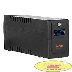 Exegate EP285568RUS ИБП ExeGate Power Smart ULB-650.LCD.AVR.EURO <650VA/360W, LCD, AVR, 2 евророзетки, Black>