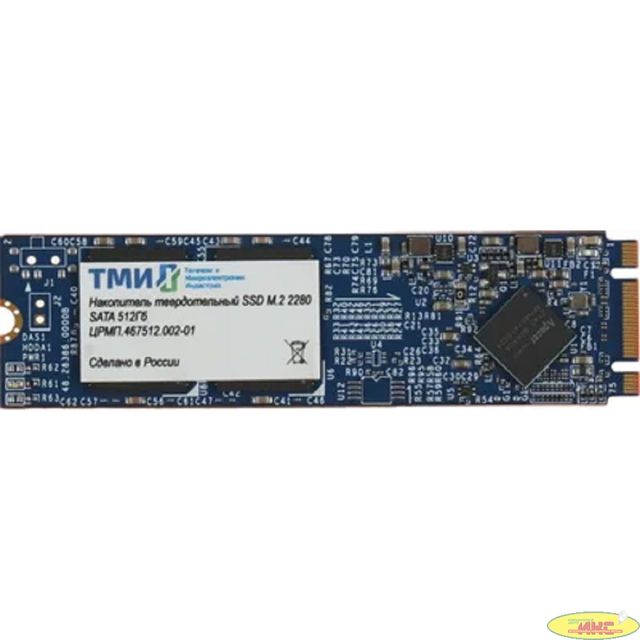 SSD накопитель ТМИ ЦРМП.467512.002-01 M.2 2280 512ГБ SATA3 6Gbps, 3D TLC