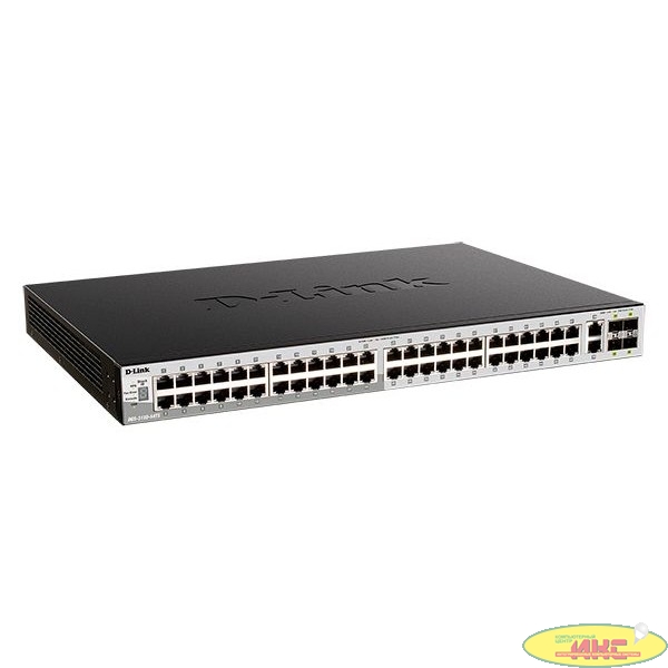 D-Link DGS-3130-54PS/B2A PROJ Управляемый L3 стекируемый коммутатор с 48 портами 10/100/1000Base-T, 2 портами 10GBase-T и 4 портами 10GBase-X SFP+ (48 портов PoE 802.3af/at, PoE-бюджет 370 Вт)