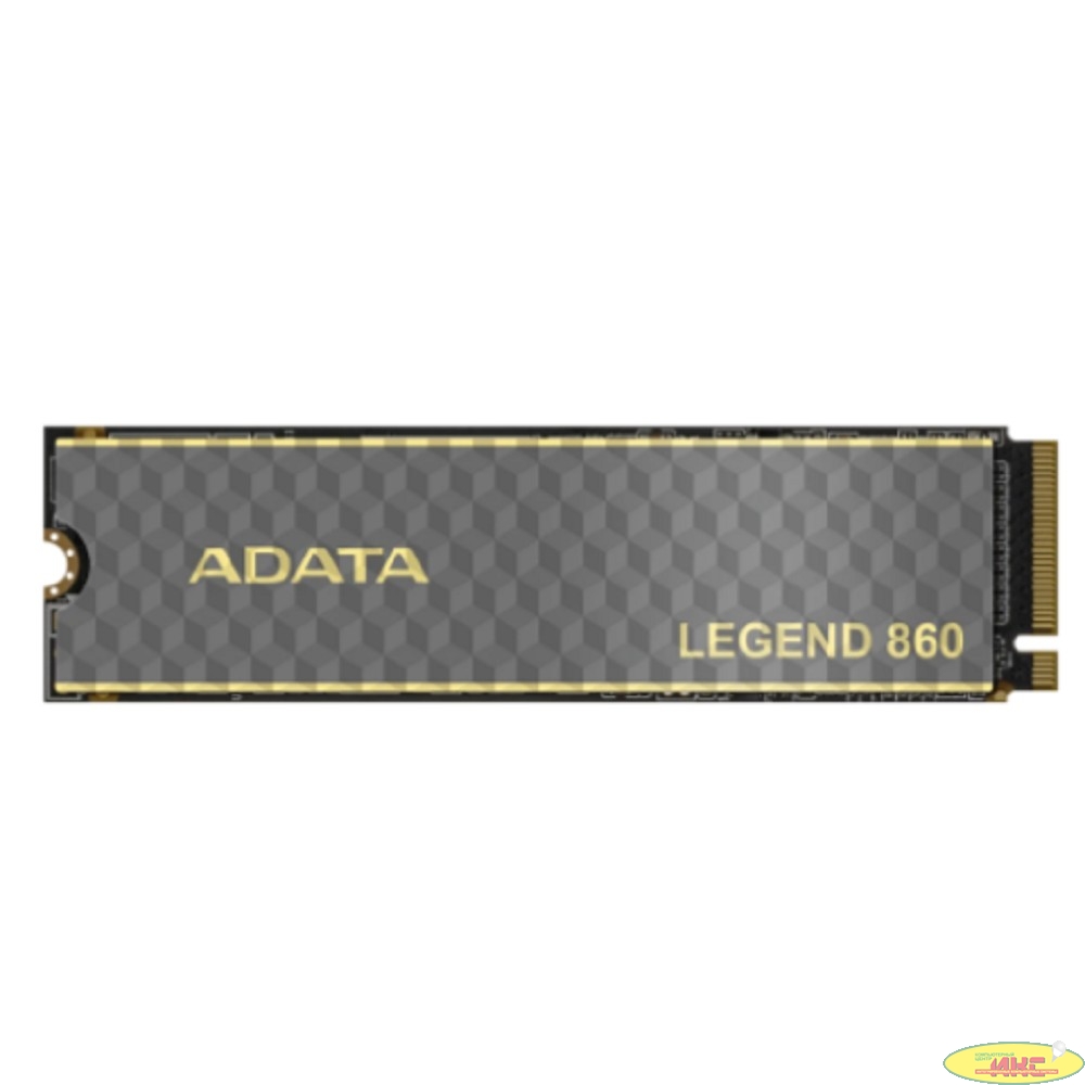 Твердотельный накопитель SSD M.2 A-DATA 500GB LEGEND 860 <SLEG-860-500GCS> (PCI-E 4.0 x4, up to 5000/3000Mbs, 3D NAND, 160TBW, NVMe 1.4, 22x80mm, радиатор)