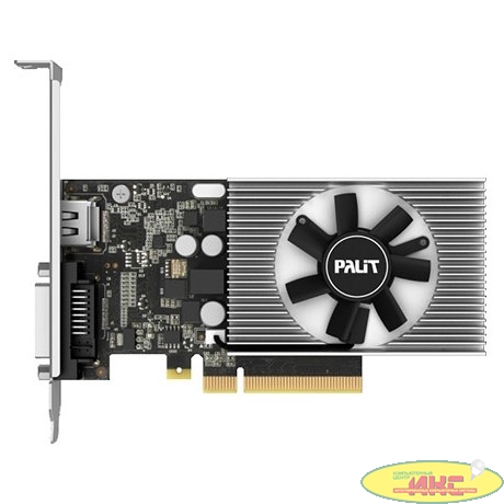 Видеокарта Palit PCI-E PA-GT1030 2GD4 nVidia GeForce GT 1030 2048Mb 64bit DDR4 1151/2100 DVIx1/HDMIx1/HDCP Ret low profile