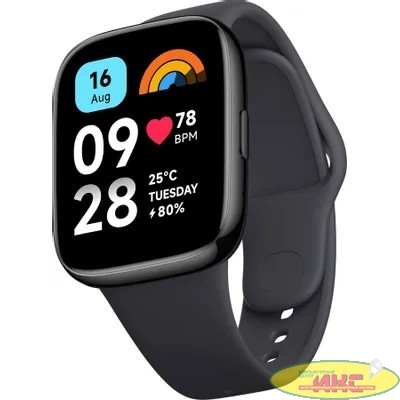 Часы наручные Xiaomi Смарт-часы Redmi Watch 3 Active Black M2235W1 