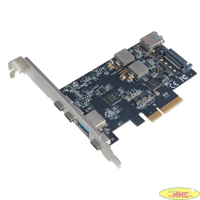 Controller ST-Lab, PCI-E x1, U-2340, 1xUSB3.1(A) +3xUSB3.1(C)+1 int USB3.1(A) 10Gbps,Ret