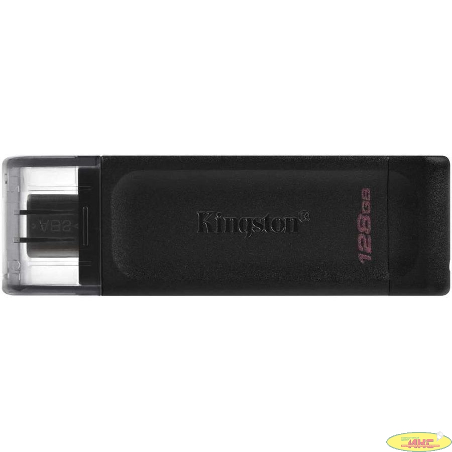 Флеш Диск Kingston 128Gb DataTraveler 70 Type-C DT70/128GB USB3.0 черный