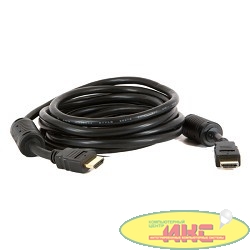 5bites APC-014-100 Кабель  HDMI M / HDMI M V1.4b, высокоскоростной, ethernet+3D, зол.разъемы, ферр.кольца, 10м.