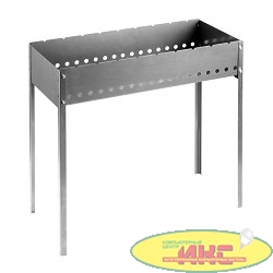 Мангал GRINDA "BARBECUE", усиленный, толщина 1,5мм, 700х300х700мм [427783]
