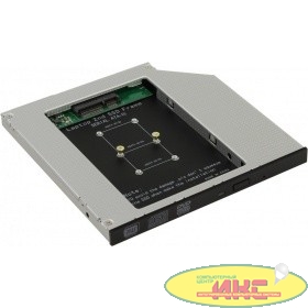 ORIENT Адаптер UHD-2MSC9, для SSD mSATA для установки в SATA отсек оптического привода ноутбука 9.5 мм (30344)