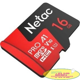 Карта памяти Netac MicroSD card P500 Extreme Pro 16GB, retail version w/SD adapter