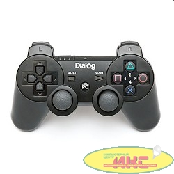 Dialog Action GP-A17, черный {Геймпад, вибрация, 12 кнопок, PC USB/PS3} 