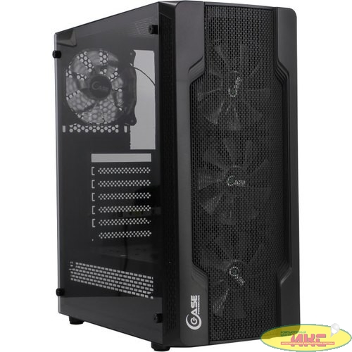 Powercase CMIXB-F4 Корпус Mistral X4 Mesh, Tempered Glass, 4x 120mm fan, чёрный, ATX  (CMIXB-F4)