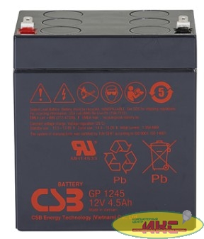 CSB Батарея GP1245 (12V 4,5Ah) 