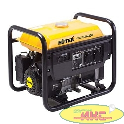 Huter DN4400i 64/10/5 Инверторный Генератор {четырехтактный, 4400Вт, 220В/50Гц, 57Дб, принудительное охлаждение, бак 3,5 л, максимальный расход 1,5 л/час, габариты 537х288х446, вес 25 кг}