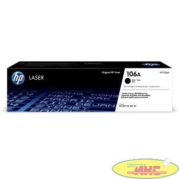 HP W1106A Картридж 106A лазерный черный (1000 стр) {HP LJ 107/135/La}
