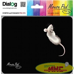 Dialog PM-H15 mouse черный, Коврик для мыши, размер 220x180x4 мм