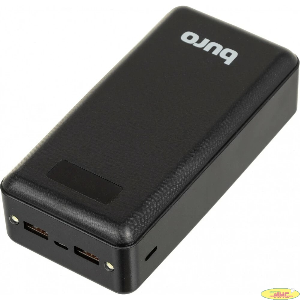 Buro BPF30D Мобильный аккумулятор 30000mAh 3A QC PD 22.5W 2xUSB черный (BPF30D22PBK)